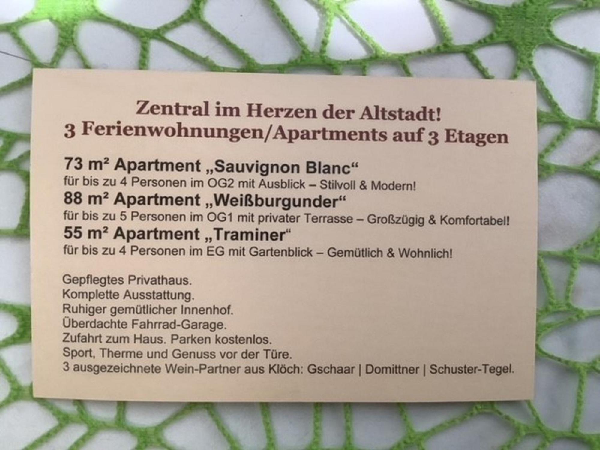 ALTSTADT-APARTMENTS Bad Radkersburg - Ihr gemütliches Urlaubs-Domizil im Herzen der Altstadt mit 3 top-ausgestatteten Ferienwohnungen Exterior foto
